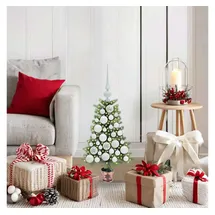 vidaXL Weihnachtsbaum mit Beleuchtung Grün 65 cm