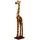 Woru Giraffe Dekofigur aus Albesia Holz handbemalt 150cm
