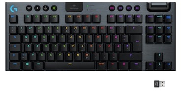 Logitech G915 TKL LIGHTSPEED Clicky Kabellose Mechanische RGB Gaming Tastatur