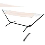 AMANKA Outdoor Hängematte mit Gestell - 310cm Hängemattengestell 190x80 Stabhängematte