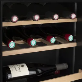 les petits champs Weinkühlschrank CAVC15 / 15 Flaschen / 4°C / Digitales Bedienfeld /4 Böden / Silber