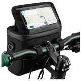 Wisam Fahrradtasche Trizand Fahrrad-Lenkertasche 27239 mit Handyhalterung Schwarz schwarz