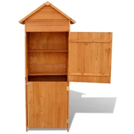 vidaXL Gartenschrank aus Holz 0,79 x 0,49 x 1,9 m braun