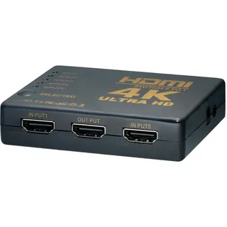 Maxtrack CS 1-5 L HDMI-Switch mit Fernbedienung Schwarz
