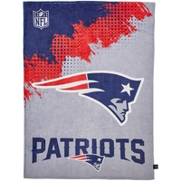 XXXLutz New England Patriots, Blau, Grau, Kunststoff, Ornament, 150x200 cm, pflegeleicht, Wohntextilien, Decken, Fleecedecken