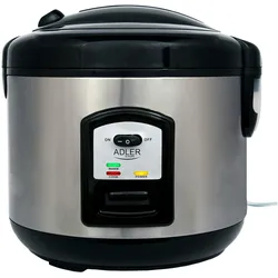 Adler AD6406 Reiskocher, Reiskocher, 1,5 L, Koch- und Warmhaltefunktion, Abschaltautomatik