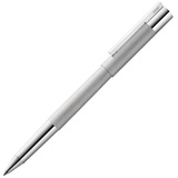 Lamy scala Tintenroller 351 - Rollpen aus strichmattiertem Edelstahl in der Farbe Silber mit Griffstück und Clip hoch...