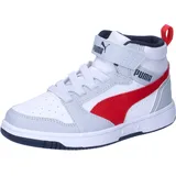 Puma Jungen Unisex Kinder Rebound V6 Mid AC+ PS Sneaker, Silver Mist Navy Red,