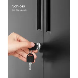 Songmics Aktenschrank 80 x 0 x 0 schwarz