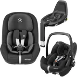 Maxi-Cosi Kindersitz, Babyschalen 3in1 Babyschale & Reboarder-Set ab Geburt (Reboarder, Babyschale, ECE R129/i-Size Norm)