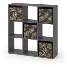 Vicco Raumteiler Nove 104 x 29 x 108 cm Schwarz