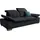 DOMO collection Couch Kunstleder 3-Sitzer Schwarz