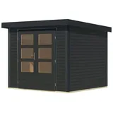 Karibu Gartenhaus Hollywood 1 x 1 m Grau