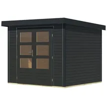 Karibu Gartenhaus Hollywood 1 x 1 m Grau