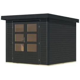 Karibu Gartenhaus Hollywood 1 x 1 m Grau