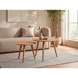 M2 Kollektion Couchtisch Oslo Braun Wildeiche 45 x 36 cm