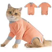 Avont Katzenbody OP Erholungsanzug Modal Kastration Leckschutz Suit S-Coral