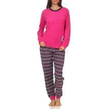 normann-wäschefabrik Frottee Pyjama Schlafanzug mit Bündchen Pink 44/46