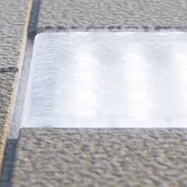 ledscom.de LED Pflasterstein Bodeneinbauleuchte GORGON für außen, IP67, eckig, 10 x 10cm, kaltweiß