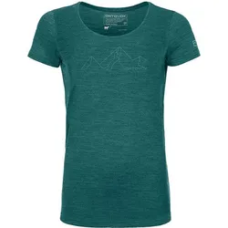 ORTOVOX Damen Unterhemd 150 COOL MOUNTAIN FACE TS, pacific green blend, S
