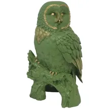 FD Figur Eule Polyresin 50 x 27 x 26 cm grün