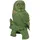 FD Figur Eule Polyresin 50 x 27 x 26 cm grün