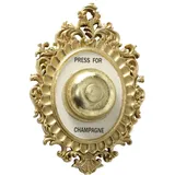 Boltze Wand-Objekt Glocke Champagne gold Kunstharz H23cm