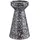 BUTLERS Stumpenkerzenhalter Speckle Dolomit Schwarz