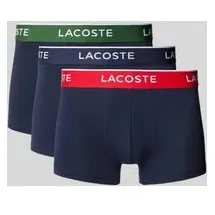 Lacoste Trunks mit elastischem Label-Bund im 3er-Pack, Marine, L