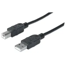 Manhattan USB-A auf USB-B 3,00 m Schwarz