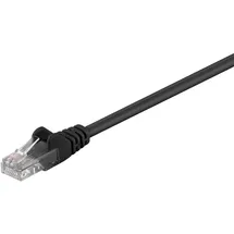 goobay CAT 5e Patchkabel, U/UTP, Schwarz