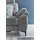 Candy Eckcouch Chenille 2-Sitzer Silber