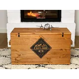 Truhe Couchtisch Holz massiv Wohnzimmertisch Truhentisch Kiste vintage shabby