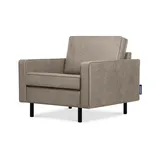 Konsimo Sessel Invia Leder/Mikrofaser 98 x 87 x 0 cm Grau