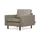 Konsimo Sessel Invia Leder/Mikrofaser 98 x 87 x 0 cm Grau