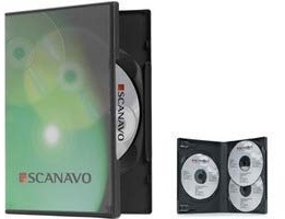 Dragon Trading Scanavo CD-/DVD-/Blu-Ray-Hülle, 22 mm, für 3 Discs, Schwarz