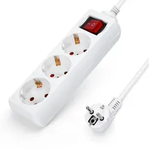 Aigostar Steckdosenleiste 1,5 m Weiß 3 St.