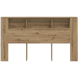 vidaXL Kopfteil mit Ablagen Artisan-eiche 180x18,5x102,5 cm