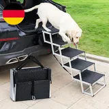 Uross Hundetreppe Auto 5 Stufen Klappbar Aluminium SUV Truck Hochbett