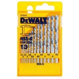 Dewalt DT5922-QZ HSS-G Metallbohrer Set DIN 338, 13-teilig, in Kunststoff-Kassette