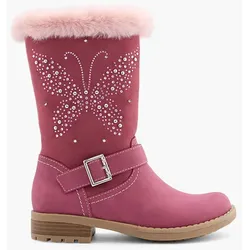Stiefel - mit Licht - Damen - bordeaux