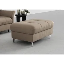 sit&more Hocker SIT & MORE "Marano", grau (taupe), B:102cm H:43cm T:67cm, 98% Polyester, 2% Polyamid, Hocker, Hocker, mit Stauraum