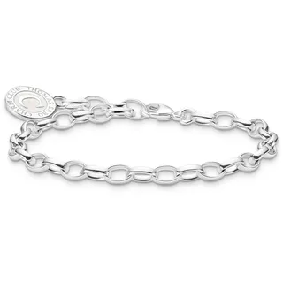 Thomas Sabo Charm-Armband mit Kaltemaille Silber 925 Silber Kaltemail X0287-007-21-L19
