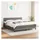 vidaXL Boxspringbett mit Matratze Dunkelgrau 180x200 cm Stoff