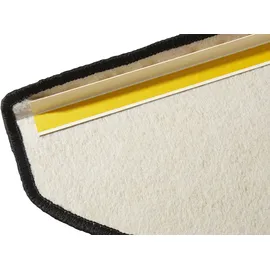 HANSE HOME Fancy – Treppen-Teppich Treppenmatten, Selbstklebend, Stufenteppich, Treppenstufen Schwarz, ca. 23x65cm 15 Stück,