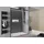 Bernstein DX906 Nischendusche mit Schiebetür 140 x 200 cm Schwarz matt 8 mm Nano Echtglas