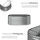 Tectake Flormma 160 x 80 x 60 cm Silber