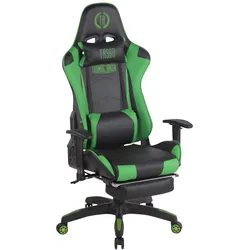 CLP Gaming Bürostuhl Turbo I Höhenverstellbarer Schreibtischstuhl Mit Fußablage