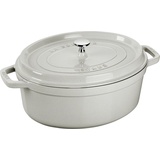 Staub Oval Cocotte, Pfanne + Kochtopf, Weiss