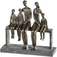 Casablanca modernes Design Casablanca - Skulptur We are family, - Familie, - Poly - Bronzefarben - (HxBxT) 26 x 26 x 9cm